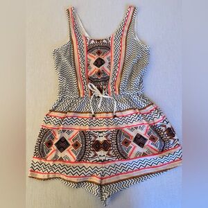 MINKPINK Multicolor Patterned Romper
